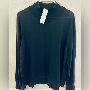 Banana Republic Women's Navy Blue Mock Neck Light Weight Sweater Top, NWT